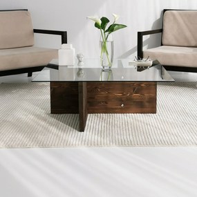 Mesa de Café Glory – Nogueira – 90x35x90 cm