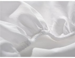 lençol de baixo ajustável 140x200 + 30 cm - Lençol capa cama 140 - Lençol branco algodão percal: Branco cama 140cm / 140 x 200 + 30 cm