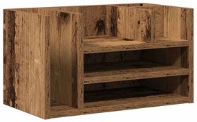 Organizador de Mesa Carvalho Antigo 44.5x24x25 cm Madeira Engenharia