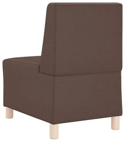 Cadeiras de Sofá 2 pcs Castanho 55 x 74 x 82 cm Couro sintético