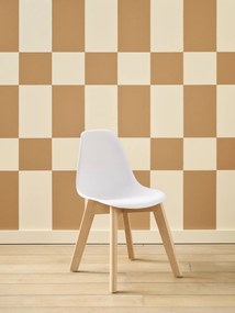 Cadeira de jardim de infância design escandinavo  branco
