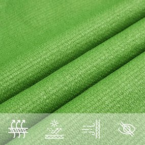 Para-sol estilo vela 160 g/m² 4x4x5,8 m PEAD verde-claro