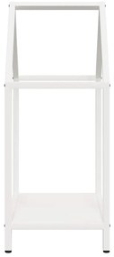 Suporte para lenha 40x25x60 cm aço laminado a frio branco