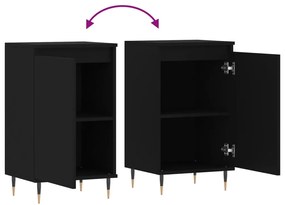 Aparadores 2 pcs 40x35x70 cm derivados de madeira preto