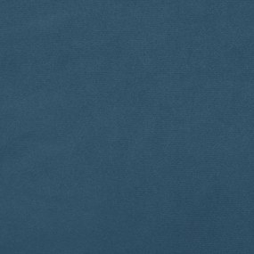 Cama boxspring com colchão 120x190 cm veludo azul-escuro