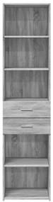 Armário alto 45x42,5x185 cm derivados de madeira cinza sonoma