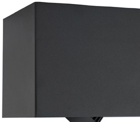 Foco de superfície moderno preto com LED regulável de 2 luzes - Dionysos Moderno