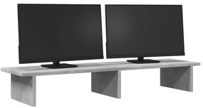 Suporte para monitor derivados de madeira cinzento cimento