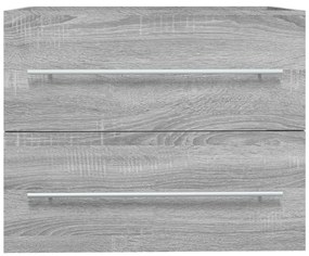 Móvel p/ lavatório 60x38,5x48 cm derivados madeira cinza sonoma