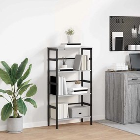 vidaXL Estante Cinza Sonoma 60 x 29,5 x 115 cm Madeira processada