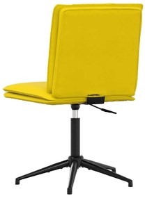 Cadeiras de jantar 6 pcs veludo amarelo