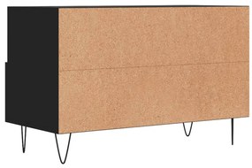 Móvel p/ TV 80x36x50 cm derivados de madeira preto