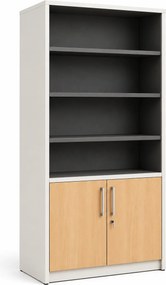 Armário Misto em Melamina Riva 1950x1000x420 mm com Estrutura Metálica