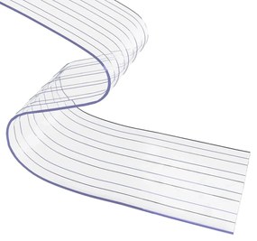 Cortina de porta 200 mm x 1,6 mm 25 m PVC transparente