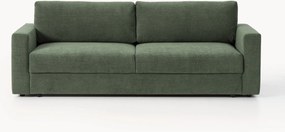 Sofá-cama em veludo com arrumação Tasha (3 lugares)