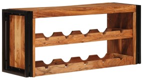 vidaXL Escorredor de Vinho 100 x 45 x 33 cm Madeira Sólida de Acácia