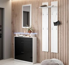 Conjunto de Entrada com Sapateira, Espelho e Cabide HYGGE para Hall de