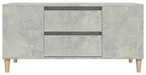 Móvel p/ TV 102x44,5x50 cm derivados madeira cinzento cimento