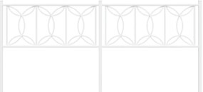 Cabeceira de cama 200 cm metal branco