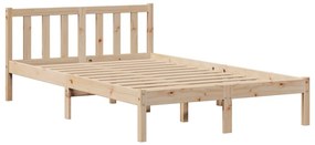 Cama com estante sem colchão 135x190 cm pinho maciço