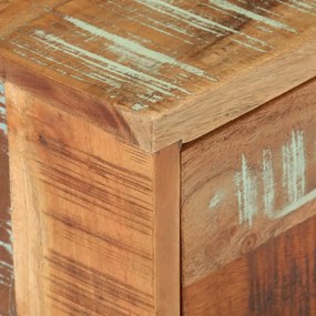 Mesa de apoio 40x40x45 cm madeira reciclada maciça