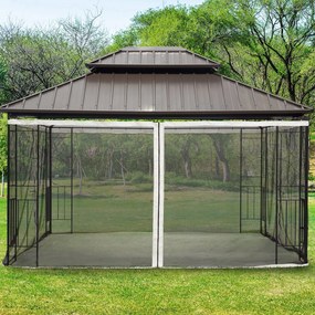 4 painéis laterais 335x207 cm para tenda de jardimmosquiteira para gaz