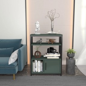 Estante Letos – Verde e Preto – 60 cm x 80 cm x 29,6 cm