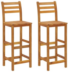 Conjunto de bar para jardim 3 pcs madeira de acácia maciça