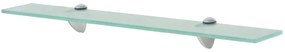Prateleira flutuante vidro 60x20 cm 8 mm