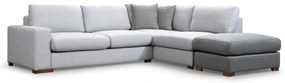 Sofá de Canto Loop – Cinzento Claro – 246 cm x 266 cm