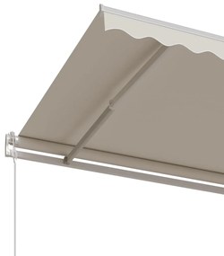 Toldo retrátil automático 350x250 cm creme