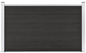 Painel de vedação para jardim 180x105 cm WPC cinzento