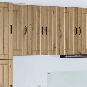 vidaXL Armário de cozinha suspenso Carvalho Artesanal 30 x 31 x 80 cm