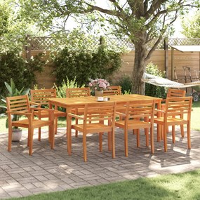 Cadeiras de jardim 8 pcs 59x55x85 cm madeira de acácia maciça