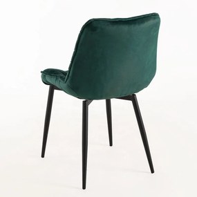 Pack 6 Cadeiras Miska Veludo - Verde