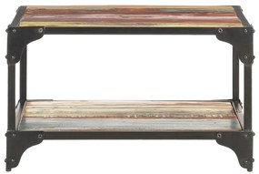 Mesa de centro 60x60x35 cm madeira recuperada maciça