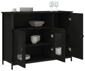 Aparador 100x35x75 cm derivados de madeira preto