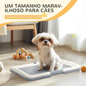 Tabuleiro para Resguardos de Cães Sanita para Cães com Bandeja para Treino em Exterior e Interior 63x48,5x6 cm Cinza