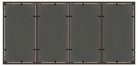 Conjunto de Jantar para Jardim 9 pcs Castanho 190 x 90 x 75 cm