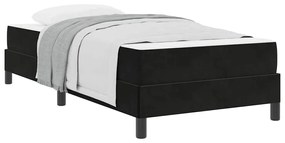 Cama box spring com colchão Preto 90 x 190 cm Veludo