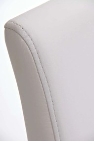 Banco de bar Panama em couro sintético 42 x 86-109 x 44 cm Branco