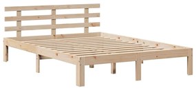 Estrutura de cama c/ gavetas 160x200 cm madeira de pinho maciça