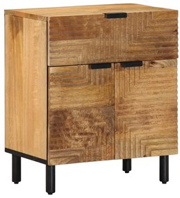 Mesa de cabeceira 50x33x60 cm madeira de mangueira maciça