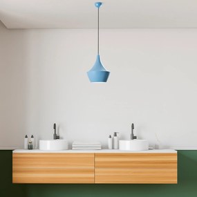 Candeeiro de Teto Tom – Azul Claro – Ø23 h:30 cm