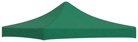 315319 vidaXL Teto para tenda de festas 3x3 m 270 g/m² verde