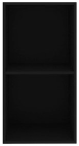 Estante com 2 prateleiras 40x30x76,5 cm contraplacado preto