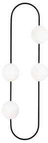 Candeeiro de Parede Abakus – Preto e Branco – 40 x 33 cm