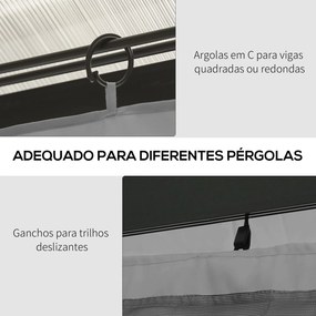 4 Paredes Laterais para Tenda 352x205 cm Laterais para Tenda Universal