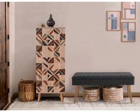 Conjunto de Mobiliário de Entrada Vegas – Sonomo/Antracite – Móvel de