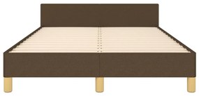 Estrutura de cama sem colchão 120x190cm castanho escuro